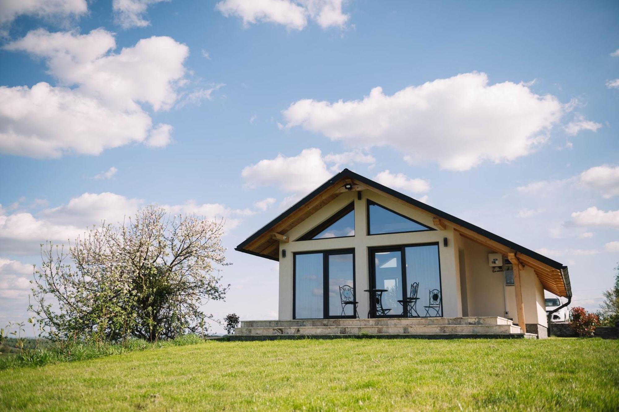 Casa Moderna In Sinteu - Intersectia Intre Modern Si Linistea Naturii Huta Voivozi Exterior photo